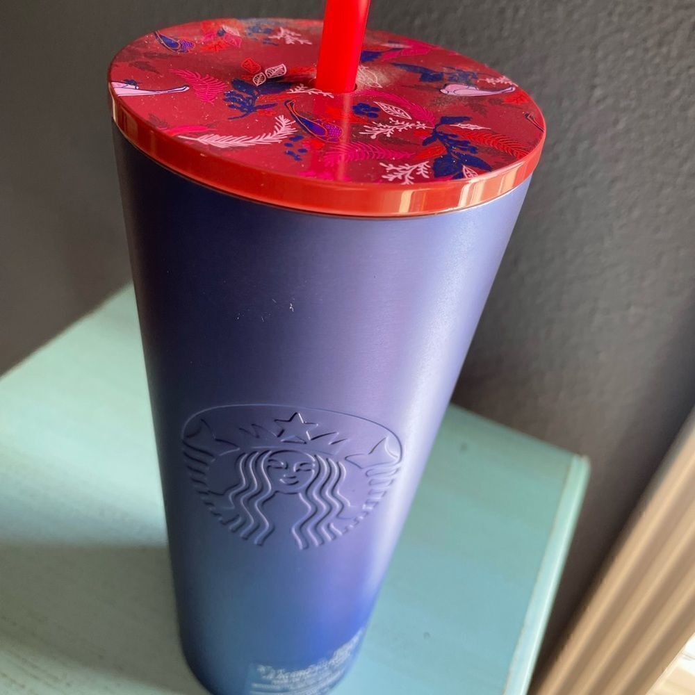 Starbucks Mexico HTF Steel Blue Tumbler